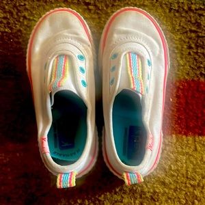 Girl toddler size 10 keds slip ons.